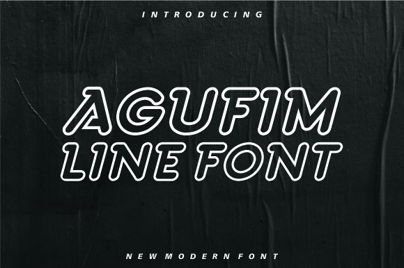 Agufim Line: A Font for Elegant Branding Projects
