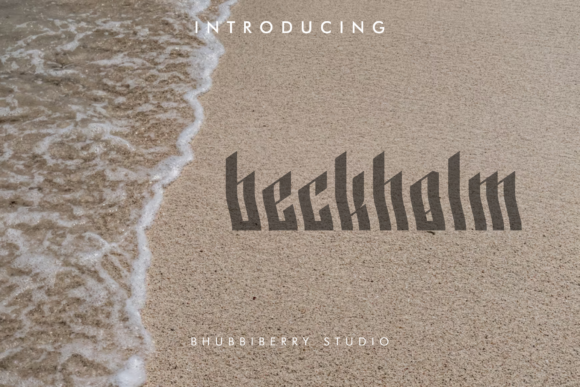 Beckholm: A Display Font for Bold, Creative Projects
