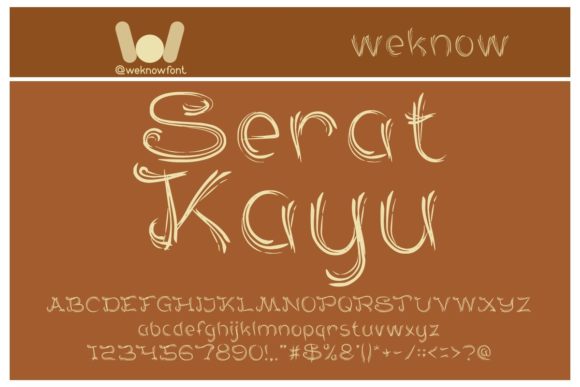 Craft with Character: The Serat Kayu Display Font