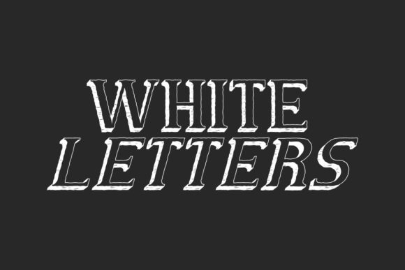 Crafting Beautiful Products with White Letters Font