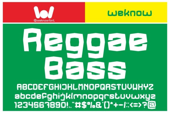 Exploring Reggae Bass: A Premium Display Font for Creative Projects