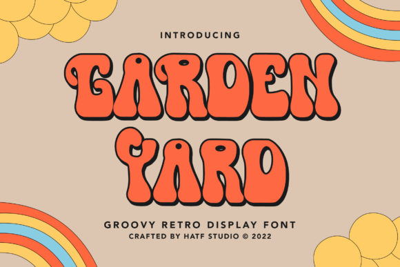 Garden Yard: A Groovy Display Font for Modern Digital Branding