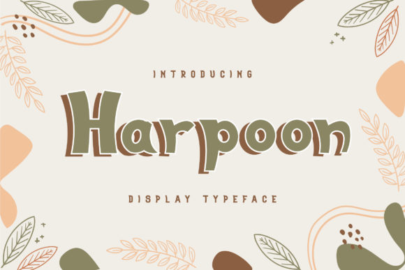 Harpoon: A Modern Display Font for Editorial Personality