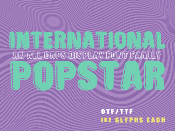 International Popstar Font in a Real Branding Project