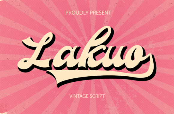 Lakuo Font: A Retro Display Typeface for Digital Branding