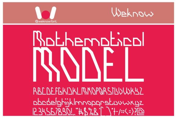 Mathematical Model: A Font for Distinctive Marketing Design