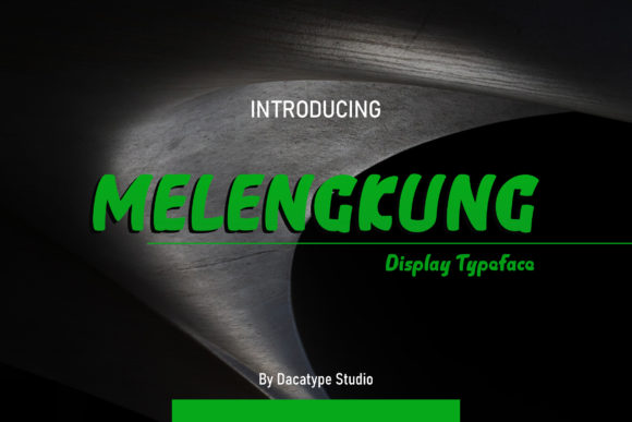 Melengkung: A Curved Display Font for Distinctive Branding