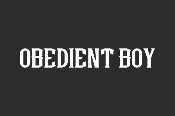 Obedient Boy Font: A Display Typeface for Bold Campaign Moments