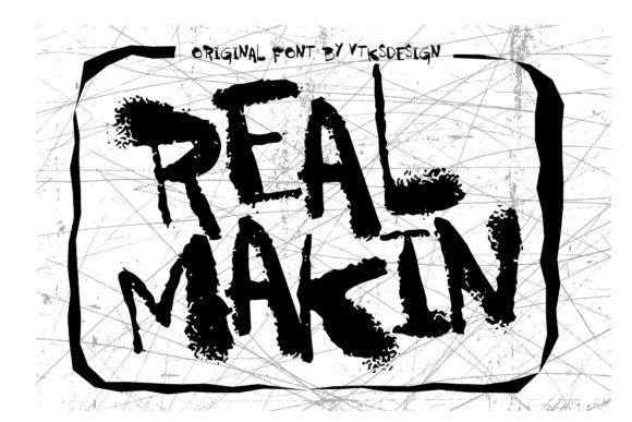 Realmakin: A Handcrafted Brush Font for Maker Projects
