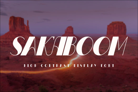 Sakaboom: A High Contrast Display Font for Marketing Impact