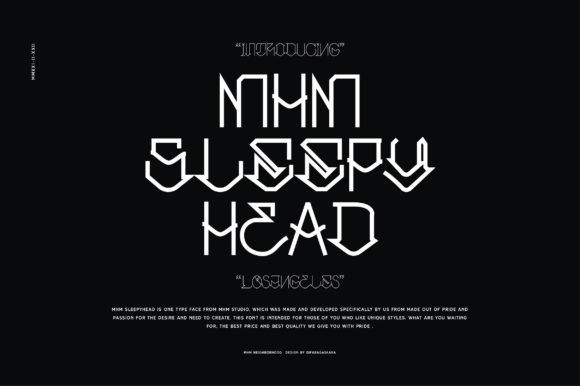 Sleepy Head: A Futuristic Display Font for Modern Web Design