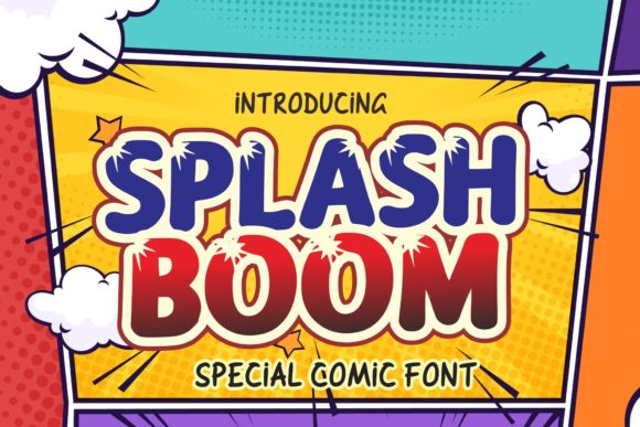 Splash Boom: A Playful Display Font for Your Creative Business