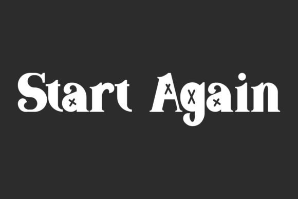 Start Again: A Display Font for Modern Marketing
