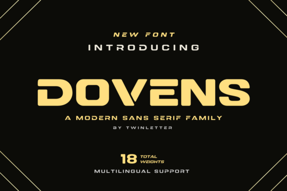 The Dovens Font: Vintage Boldness for Modern Makers